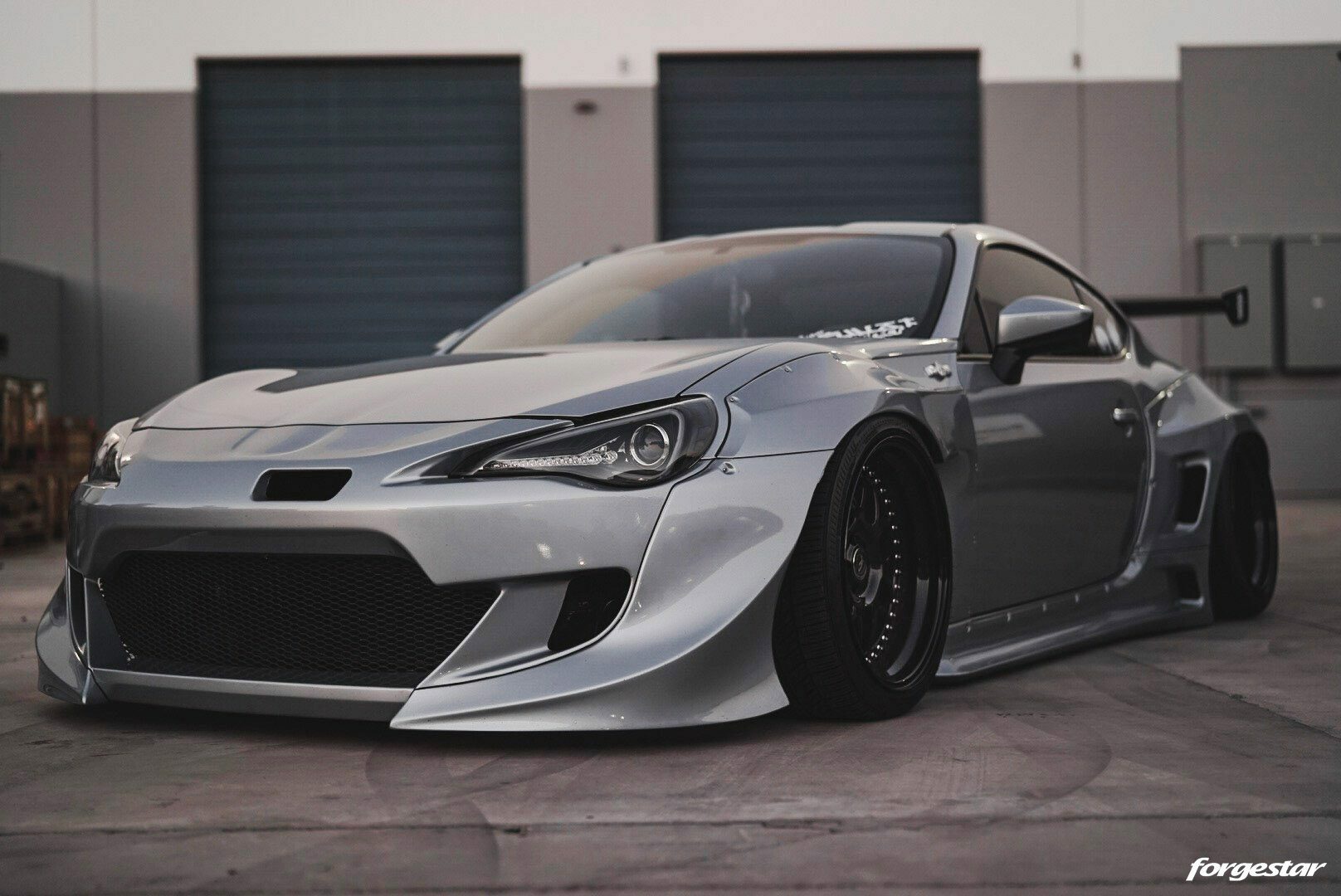 Silver Pandem Rocket Bunny Widebody Scion FRS Forgestar Forgestar Silver Pandem Rocket Bunny Widebody Scion FRS Forgestar Forgestar